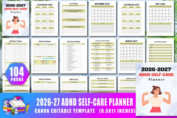 Download 2026-27 Adhd Self Care Planner - Adhd self care planner Collection