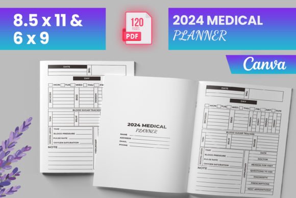 Download 2024 Medical Planner Canva (KDP) - Canva Collection