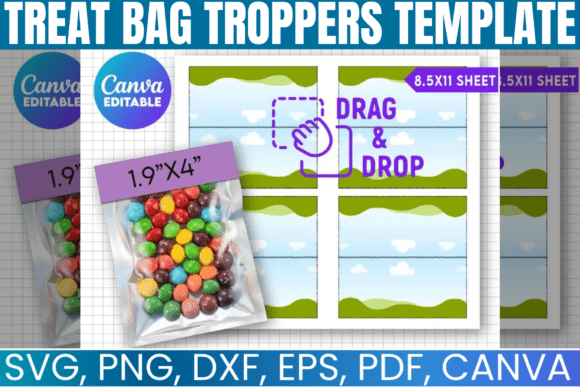 Download Treat Bag Troppers Canva Template - Canva Collection