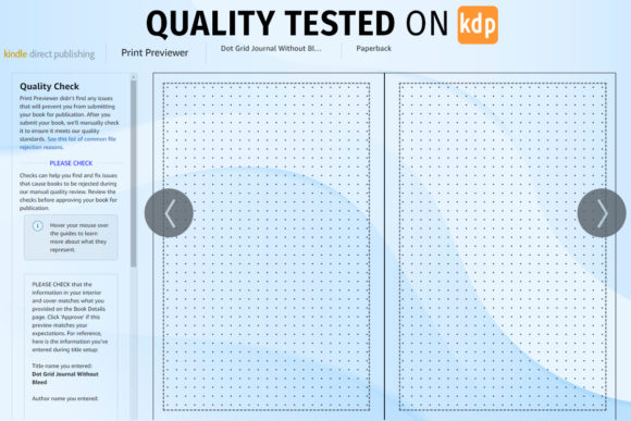 Download KDP Dot Grid Journal Interior No Bleed - No bleed Collection