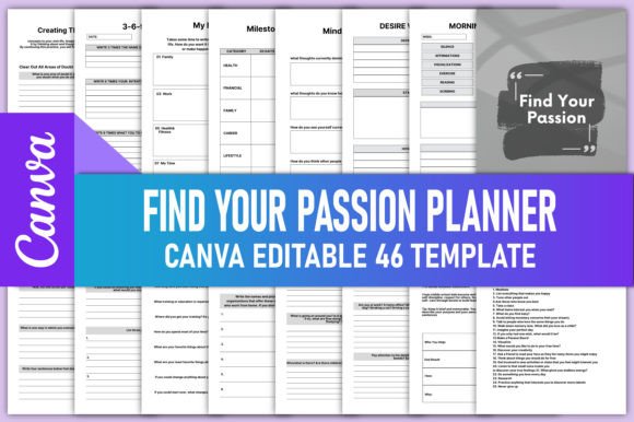 Download Editable Find Your Passion Planner Canva - Canva Collection