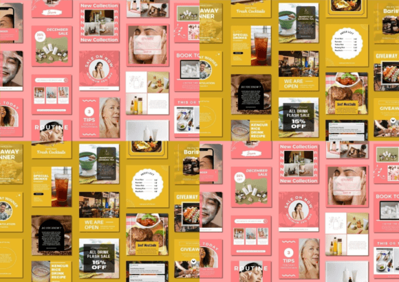 Download 120 Social Media Canva Templates Bundle - Canva Collection
