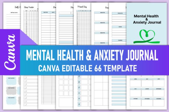 Download Mental Health &amp; Anxiety Journal Canva - Canva Collection
