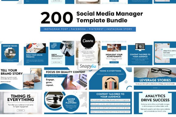 Download Social Media Manager Canva Bundle - Canva Collection