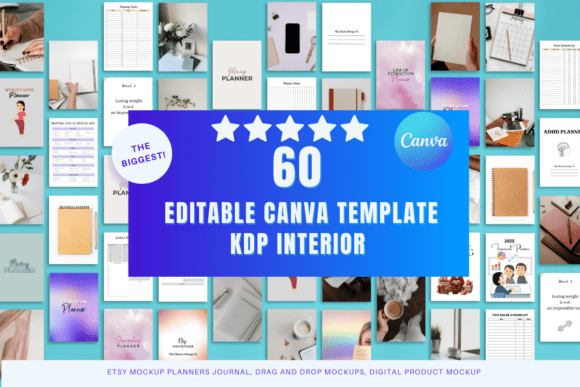 Download About 60 Editable Canva Templates KDP - Canva Collection