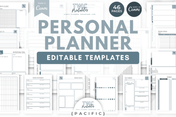 Download Personal Planner Canva Templates | PAC - Canva Collection