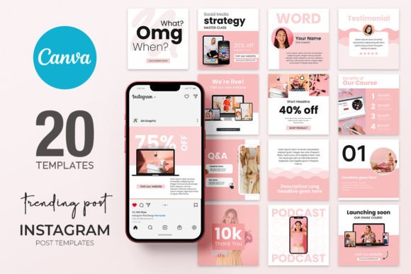Download 20 Trending Instagram Templates CANVA - Canva Collection