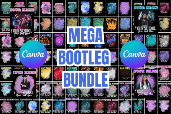Download Mega Canva Bootleg Rap Tee Template - Canva Collection